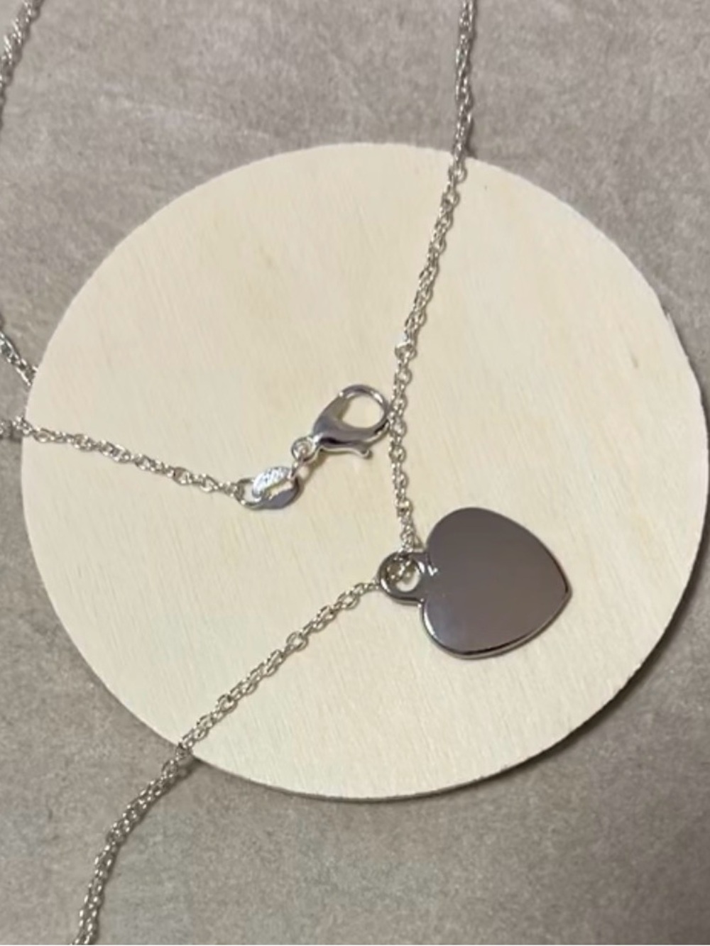 Silver Heart Pendant Necklace - Unbranded